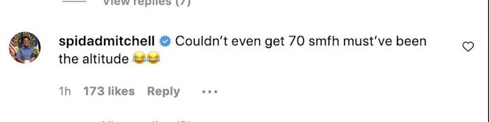 Donovan Mitchell's Comment